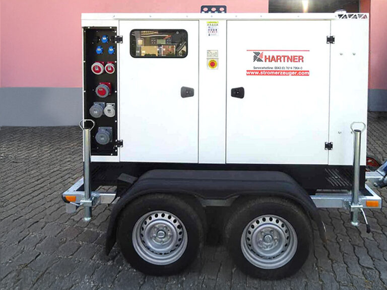 Aggregat auf Anhänger - mobile Stromversorgung