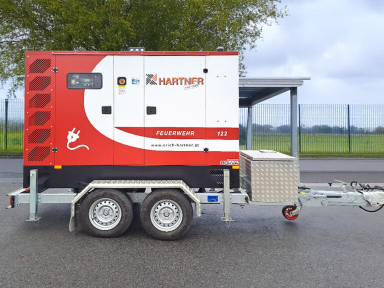 Notstromaggregat 80 kVA auf Anhänger