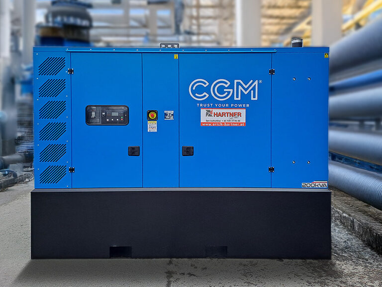Notstromaggregat 200 kVA für Abwasserverband