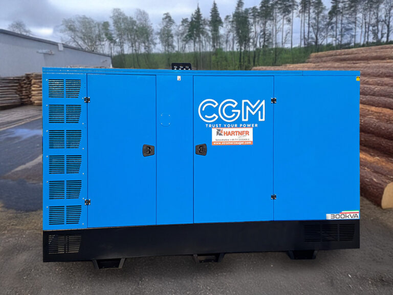 300 kVA Notstromanlage für die Energieabsicherung eines Sägewerks