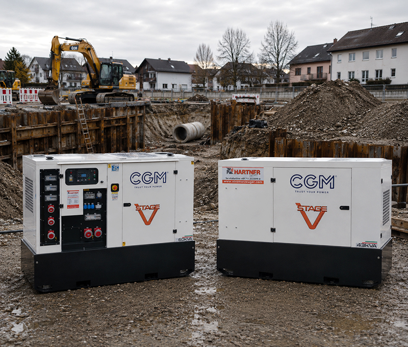 Tiefbau Brunnenbau mit Notstrom versorgt